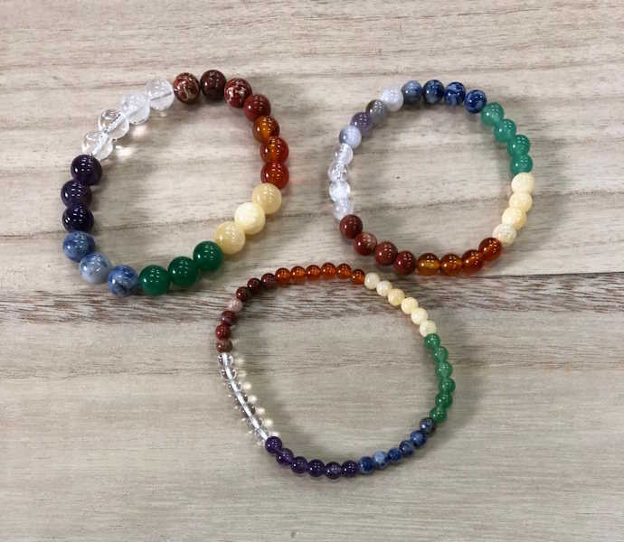 Pulsera 7 chakras bola